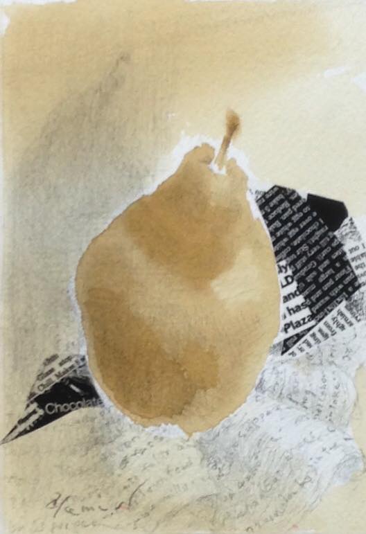 コーヒーで描くしおり作り